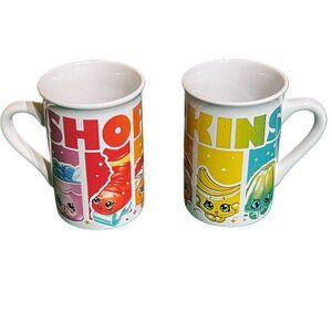 Shopkins Characters Mugs 2017 Frankford Candy (Lot 2) Coffee Cups Rainbow Panels